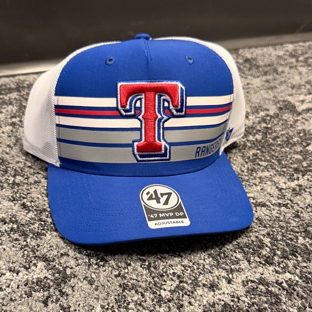 47 Brand Blue and White Rangers Cap